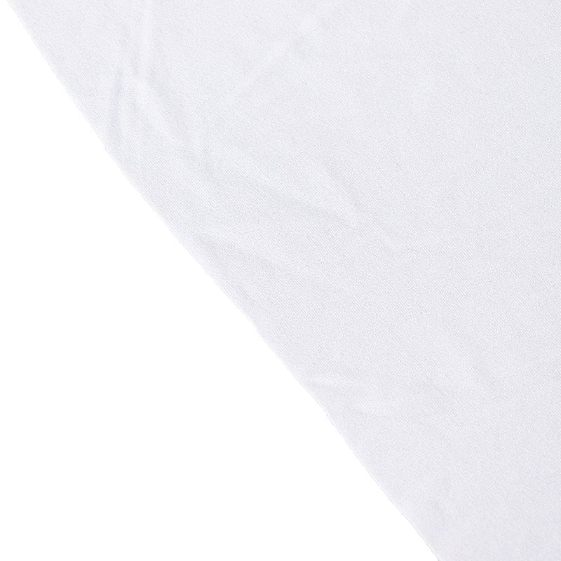 6 ft Wavy Spandex Fitted Round Tablecloth Table Skirt