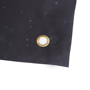 6 ft x 3 ft Printed Polyester Photo Backdrop Happy Birthday Party Banner - Black and Gold BKDP_VIN_6X3_BDAY01