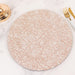 6 Glitter Acrylic Charger Plates with Abstract Lines Pattern
