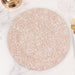6 Glitter Acrylic Charger Plates with Abstract Lines Pattern