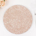 6 Glitter Acrylic Charger Plates with Abstract Lines Pattern