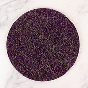 6 Glitter Acrylic Charger Plates with Abstract Lines Pattern