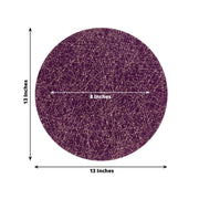 6 Glitter Acrylic Charger Plates with Abstract Lines Pattern