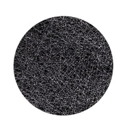 6 Glitter Acrylic Charger Plates with Abstract Lines Pattern CHRG_PLST0050_BKSV