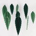 6 Leaves Hanging Paper Fans Wall Decor - Green PAP_FLO_LEAF01_MIXGN