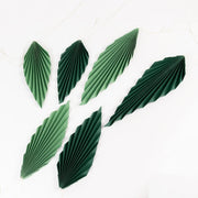 6 Leaves Hanging Paper Fans Wall Decor - Green PAP_FLO_LEAF01_MIXGN