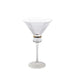 6 Martini Glasses 10oz Ribbed Design with Gold Ring Accent - Clear GLAS_CUMT006_10_CLGD