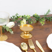6 Metal Candle Holders Reversible Pillar and Taper Candlestick Stands