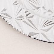 6 Metallic 13" Rock Cut Acrylic Charger Plates