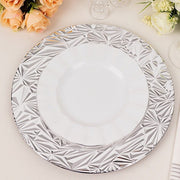 6 Metallic 13" Rock Cut Acrylic Charger Plates