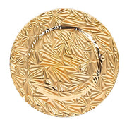 6 Metallic 13" Rock Cut Acrylic Charger Plates CHRG_PLST0040_GOLD