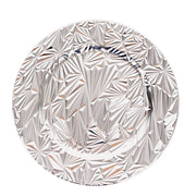 6 Metallic 13" Rock Cut Acrylic Charger Plates