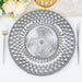 6 Metallic 13" Sparkling Diamond Disposable Dinner Serving Plates