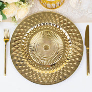 6 Metallic 13" Sparkling Diamond Disposable Dinner Serving Plates