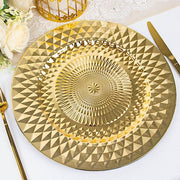 6 Metallic 13" Sparkling Diamond Disposable Dinner Serving Plates