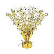 6 Metallic Star Foil Spray Centerpiece Table Decoration - Gold DECO_CPFOIL01_12_GOLD