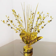 6 Metallic Star Foil Spray Centerpiece Table Decoration - Gold DECO_CPFOIL01_12_GOLD