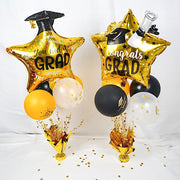 6 Metallic Star Foil Spray Centerpiece Table Decoration - Gold DECO_CPFOIL01_12_GOLD