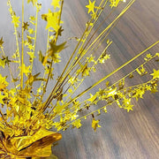 6 Metallic Star Foil Spray Centerpiece Table Decoration - Gold DECO_CPFOIL01_12_GOLD