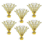 6 Metallic Star Foil Spray Centerpiece Table Decoration - Gold DECO_CPFOIL01_12_GOLD