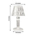6 Mini 4.5" Acrylic Crystal Desk Lamps Decorative LED Lights - Clear LED_ACRY_LAMP01_S_CLR