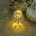 6 Mini 4.5" Acrylic Crystal Desk Lamps Decorative LED Lights - Clear LED_ACRY_LAMP01_S_CLR