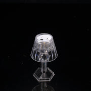 6 Mini 4.5" Acrylic Crystal Desk Lamps Decorative LED Lights - Clear LED_ACRY_LAMP01_S_CLR