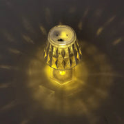 6 Mini 4.5" Acrylic Crystal Desk Lamps Decorative LED Lights - Clear LED_ACRY_LAMP01_S_CLR