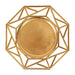 6 Octagon 13" Metallic Acrylic Plastic Charger Plates with Hollow Geometric Rim CHRG_PLST0039_GOLD