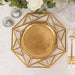 6 Octagon 13" Metallic Acrylic Plastic Charger Plates with Hollow Geometric Rim CHRG_PLST0039_GOLD