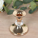 6 Pack Metal 3.5" Taper Candle Holders with Crystal Ball - Gold CAND_HOLD_TP011_3_GOLD