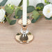 6 Pack Metal 3.5" Taper Candle Holders with Crystal Ball - Gold CAND_HOLD_TP011_3_GOLD