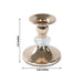 6 Pack Metal 3.5" Taper Candle Holders with Crystal Ball - Gold CAND_HOLD_TP011_3_GOLD