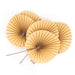 6 Pack Natural 25" Dried Tropical Palm Leaf Paper Fans - Natural ARTI_PAP_TROP01_14_NAT
