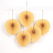 6 Pack Natural 25" Dried Tropical Palm Leaf Paper Fans - Natural ARTI_PAP_TROP01_14_NAT