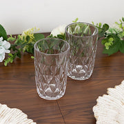 6 pcs 12 oz Crystal Cut Whiskey Glasses - Disposable Tableware
