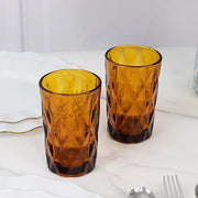 6 pcs 12 oz Crystal Cut Whiskey Glasses - Disposable Tableware
