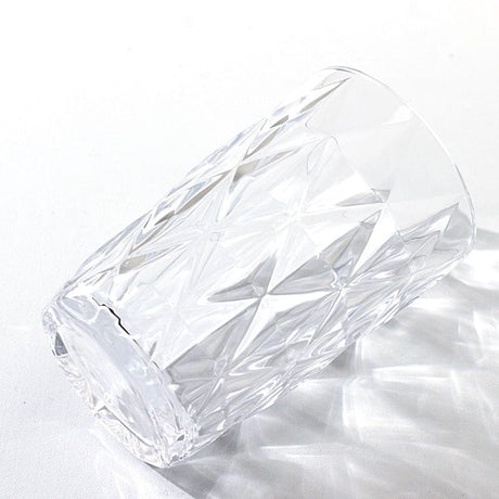 6 pcs 12 oz Crystal Cut Whiskey Glasses - Disposable Tableware