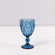 6 pcs 12 oz Crystal Cut Wine Glasses - Disposable Tableware