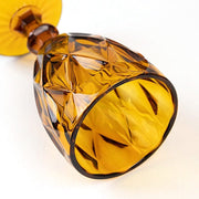 6 pcs 12 oz Crystal Cut Wine Glasses - Disposable Tableware