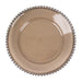 6 pcs 12" Round Beaded Rim Charger Plates CHRG_PLST4239_BLKSV