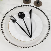 6 pcs 13" Round Beaded Rim Charger Plates