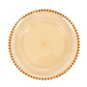 6 pcs 13" Round Beaded Rim Charger Plates