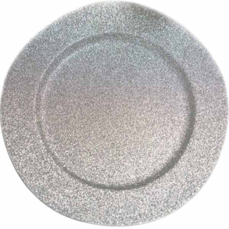 6 pcs 13" Round Glitter Charger Plates