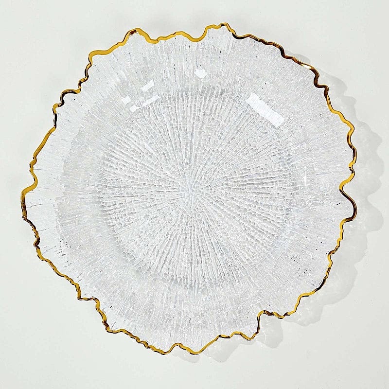 6 pcs 13" Round Textured Charger Plates