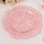 6 pcs 13" Round Textured Charger Plates