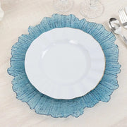 6 pcs 13" Round Textured Charger Plates