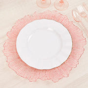 6 pcs 13" Round Textured Charger Plates