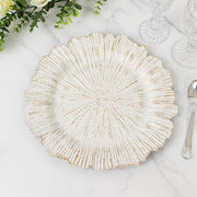 6 pcs 13" Round Textured Charger Plates