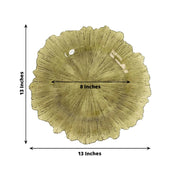 6 pcs 13" Round Textured Charger Plates